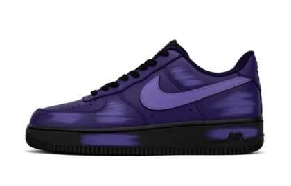 Custom Air Force 1 Shoes Violet Purple Aura Scratch