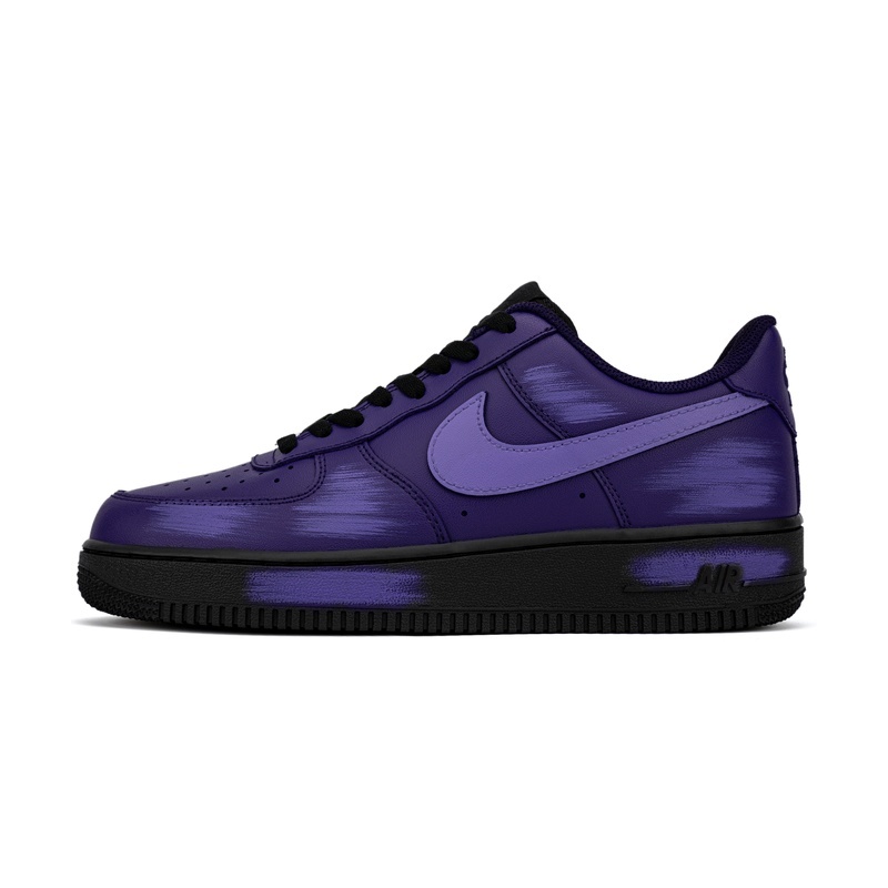 Custom Air Force 1 Shoes Violet Purple Aura Scratch