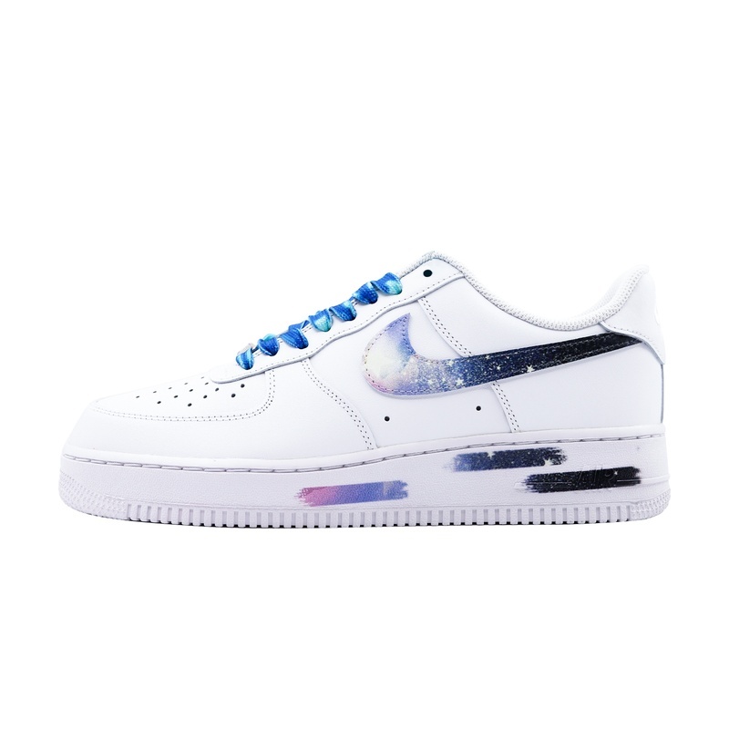 Custom Air Force 1 Shoes White Blue Celestial Ocean