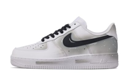 Custom Air Force 1 Shoes White Gray Racing Dash