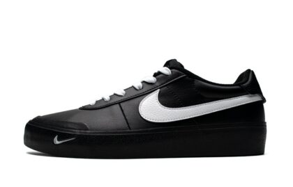 Custom Court Shoes Black White Simple Life