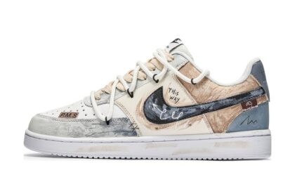 Custom Court Shoes Blue White This Way