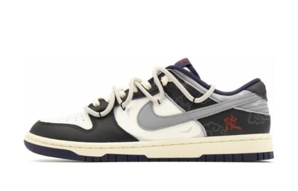 Custom Dunk Shoes Black Gray Cloud Legend