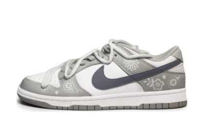 Custom Dunk Shoes Gray White Ice Glacier