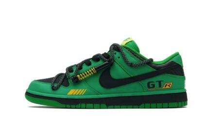 Custom Dunk Shoes Green Black Street Rebel