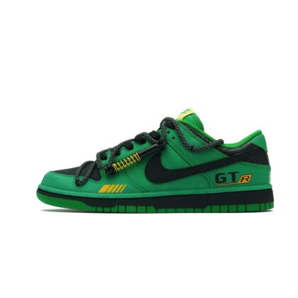 Custom Dunk Shoes Green Black Street Rebel