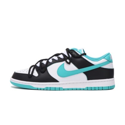 Custom Dunk Shoes White Black Aqua Harmony