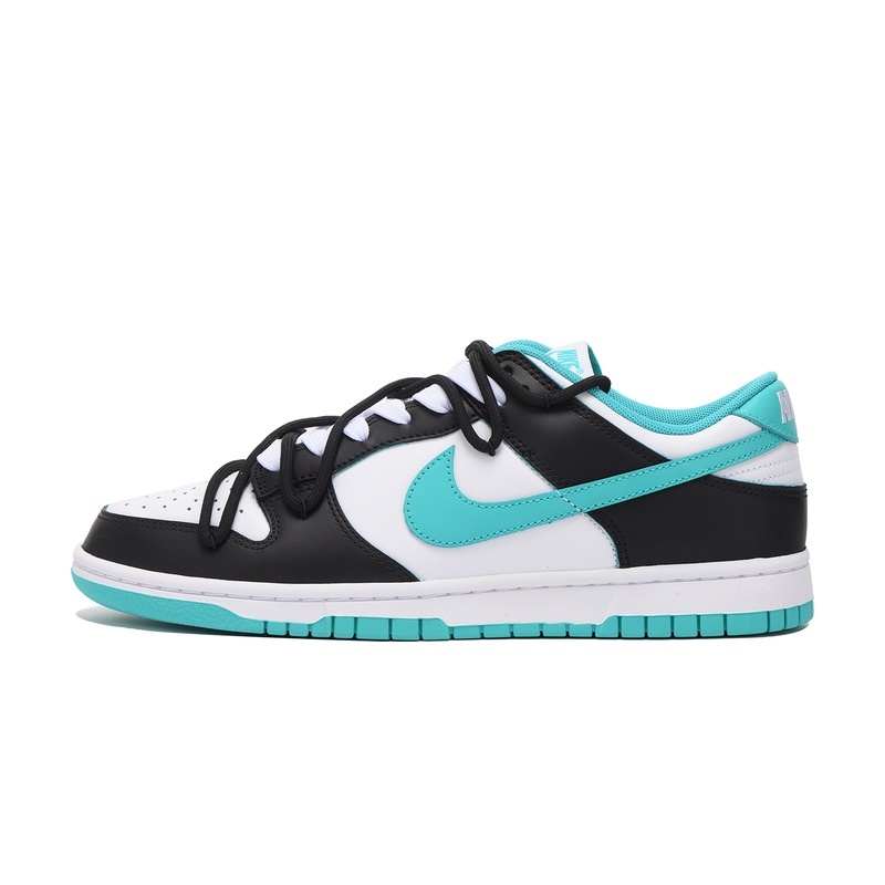 Custom Dunk Shoes White Black Aqua Harmony