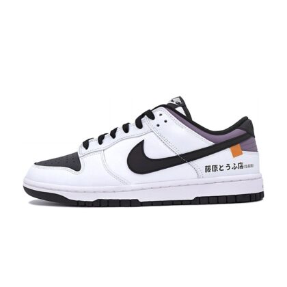 Custom Dunk Shoes White Black Head Light