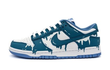 Custom Dunk Shoes White Blue Anime Ice Cream