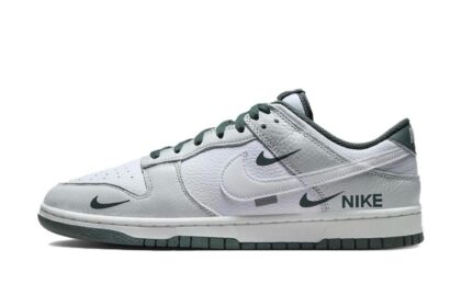 Custom Dunk Shoes White Gray Forest Tale