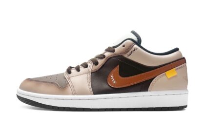Custom Jordan Shoes Brown Beige Desert Heart