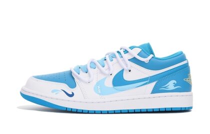 Custom Jordan Shoes Cyan Gray Ocean Breeze